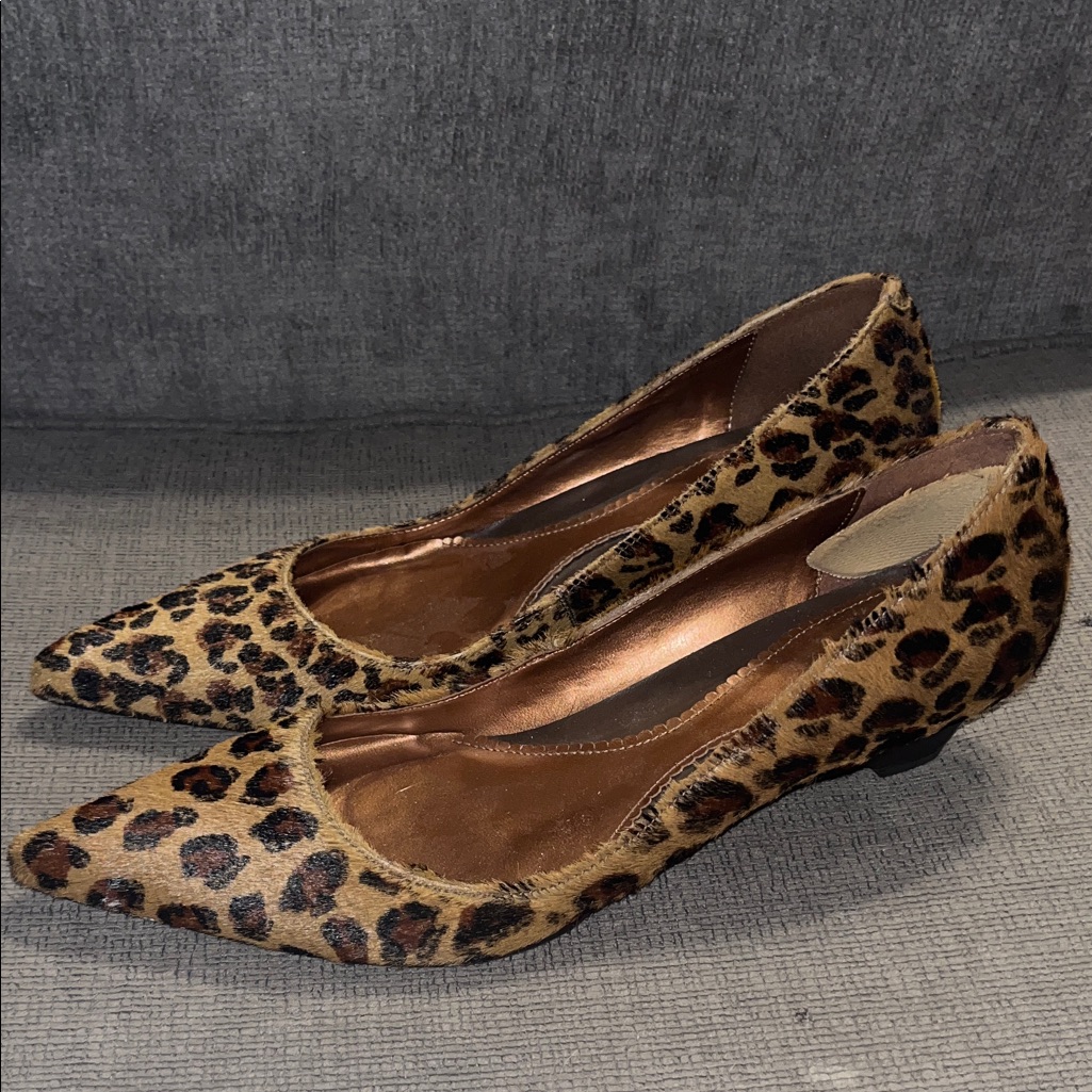 Luichiny Leopard Print Heels Size 9